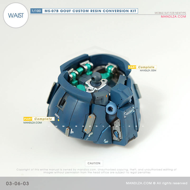 RESIN] MS07B GOUF CUSTOM WAIST 03-06
