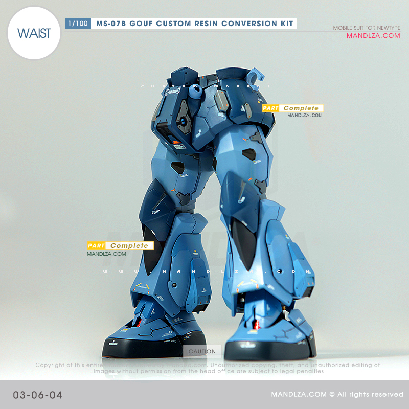 RESIN] MS07B GOUF CUSTOM WAIST 03-06