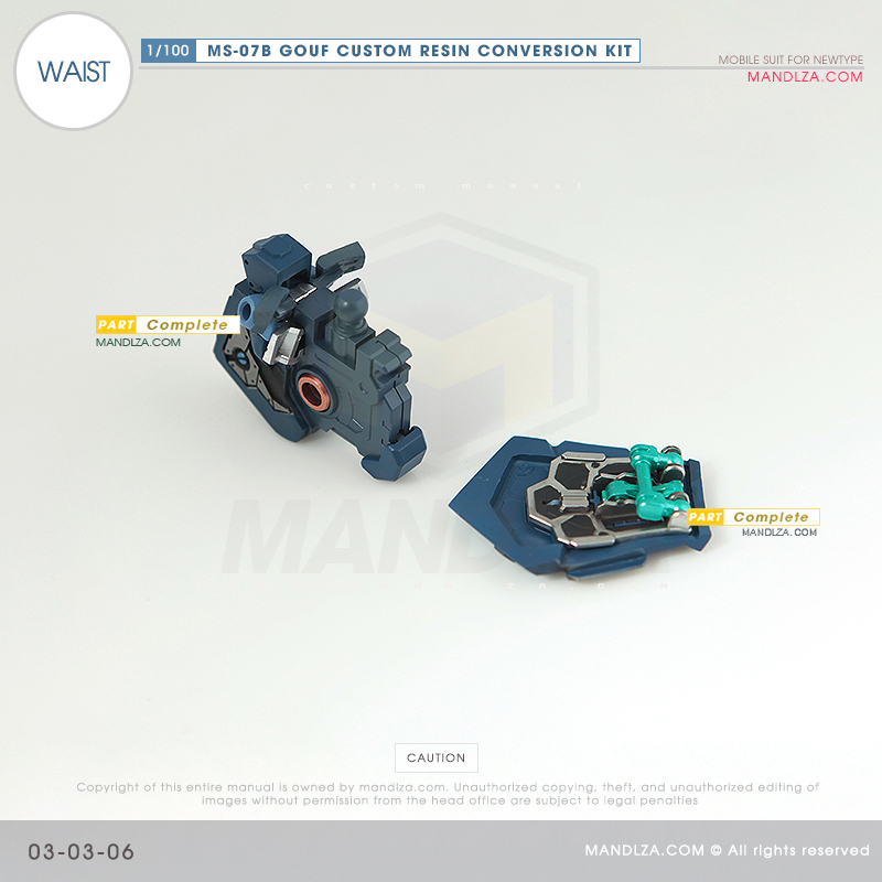 RESIN] MS07B GOUF CUSTOM WAIST 03-03