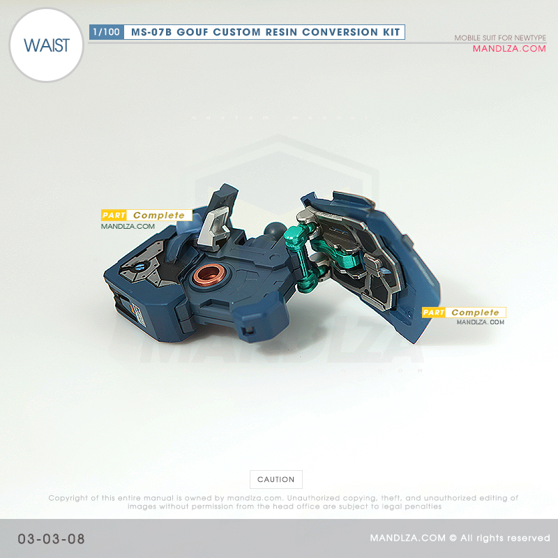 RESIN] MS07B GOUF CUSTOM WAIST 03-03