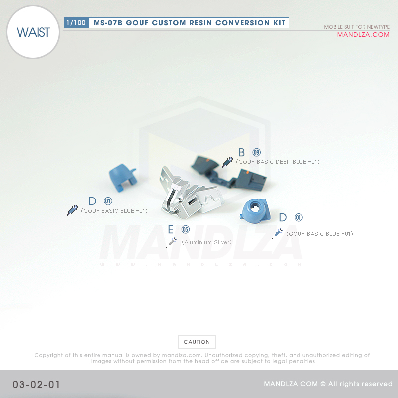 RESIN] MS07B GOUF CUSTOM WAIST 03-02