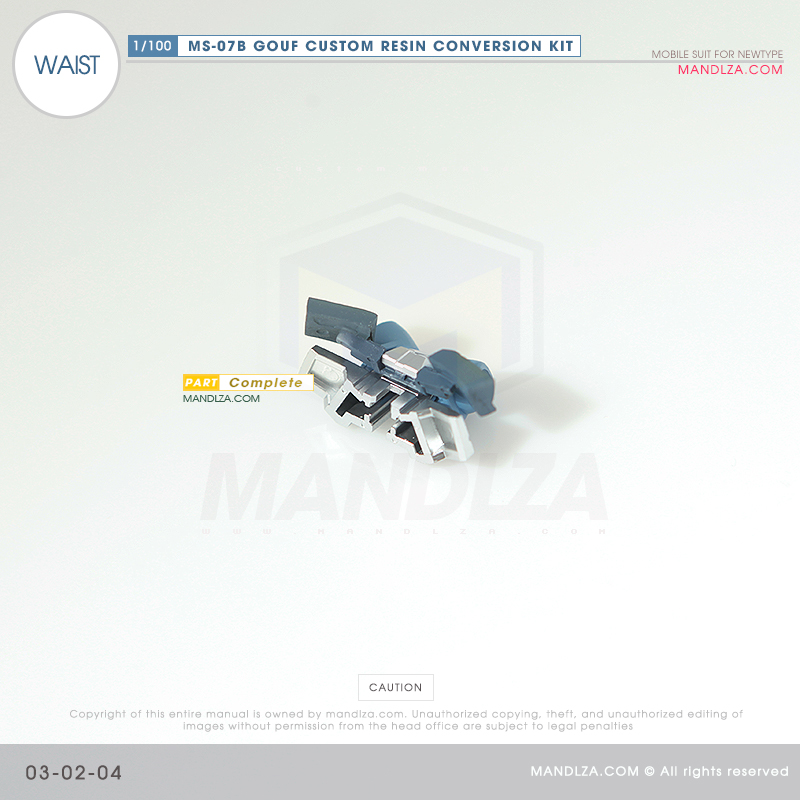RESIN] MS07B GOUF CUSTOM WAIST 03-02