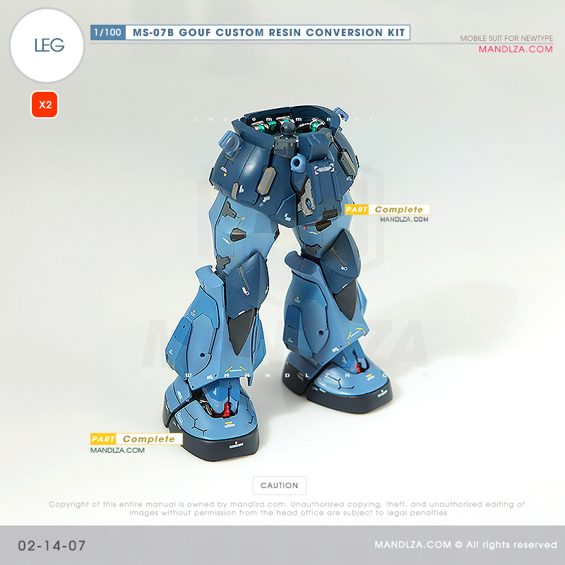 RESIN] MS07B GOUF CUSTOM LEG 02-14