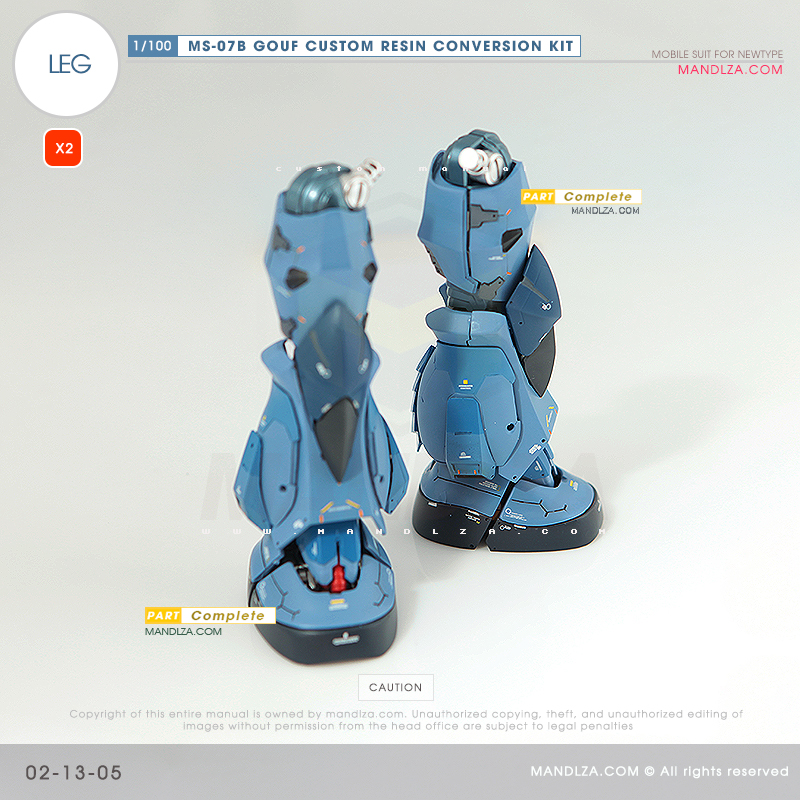RESIN] MS07B GOUF CUSTOM LEG 02-13