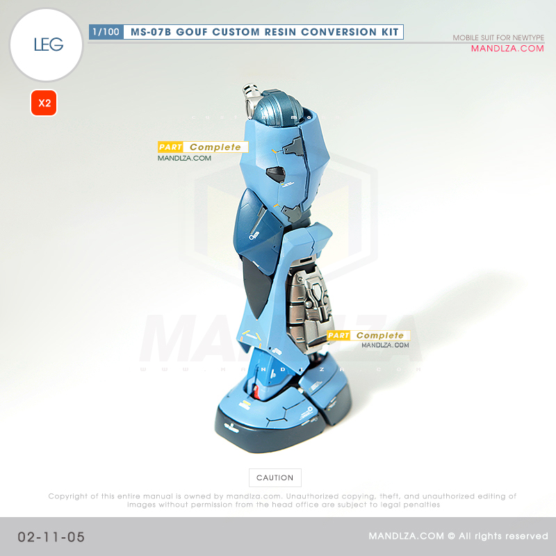 RESIN] MS07B GOUF CUSTOM LEG 02-11