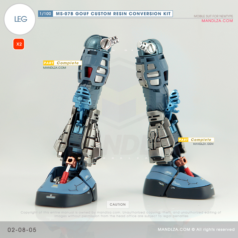 RESIN] MS07B GOUF CUSTOM LEG 02-08