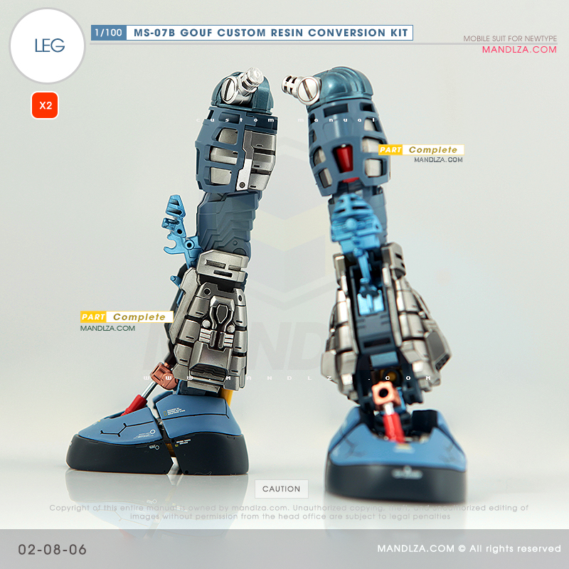 RESIN] MS07B GOUF CUSTOM LEG 02-08