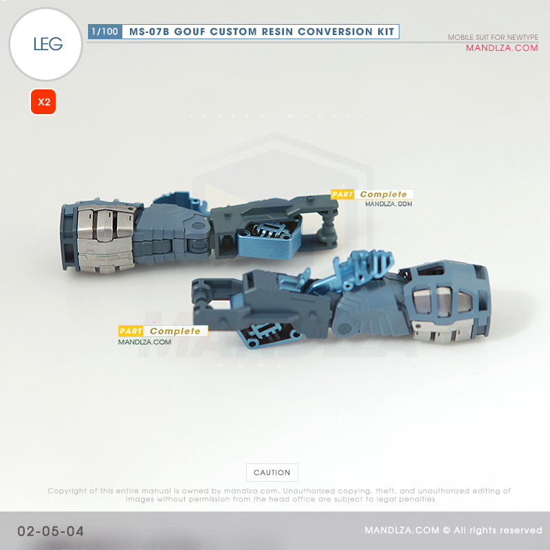 RESIN] MS07B GOUF CUSTOM LEG 02-05
