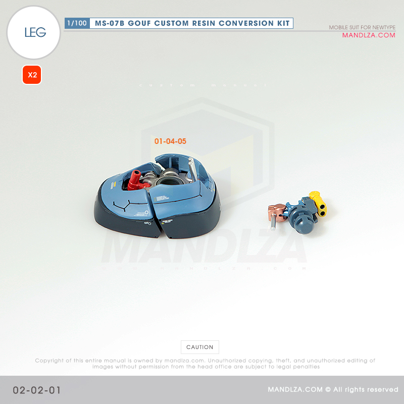 RESIN] MS07B GOUF CUSTOM LEG 02-02