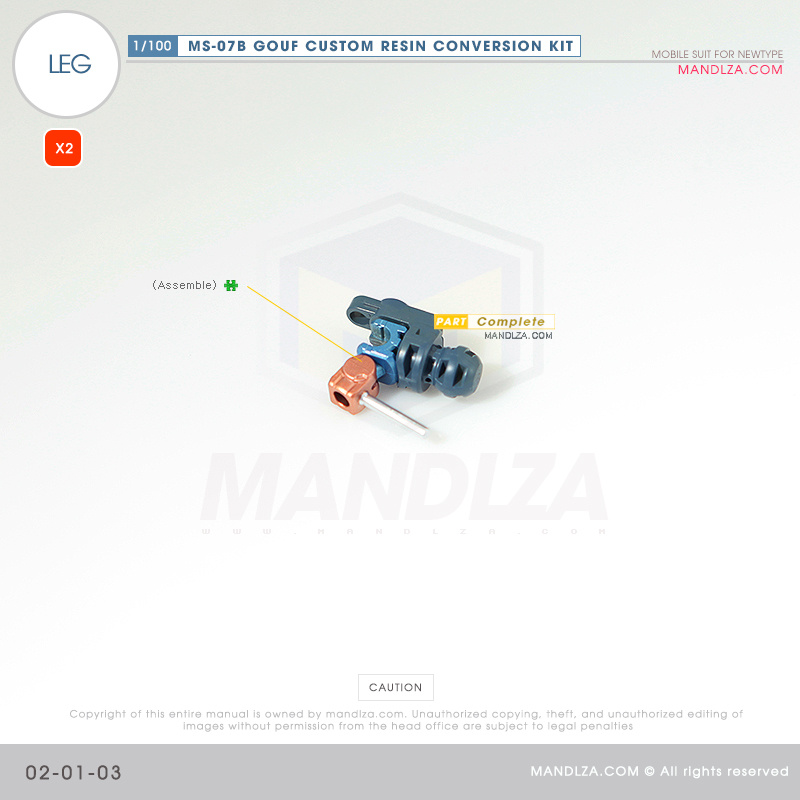 RESIN] MS07B GOUF CUSTOM LEG 02-01