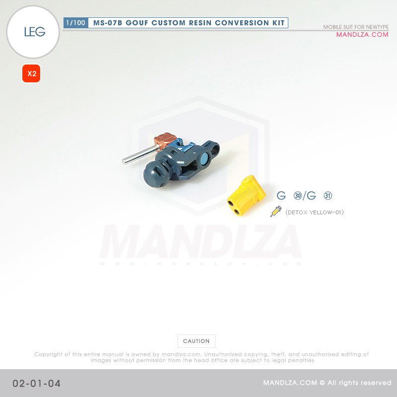 RESIN] MS07B GOUF CUSTOM LEG 02-01