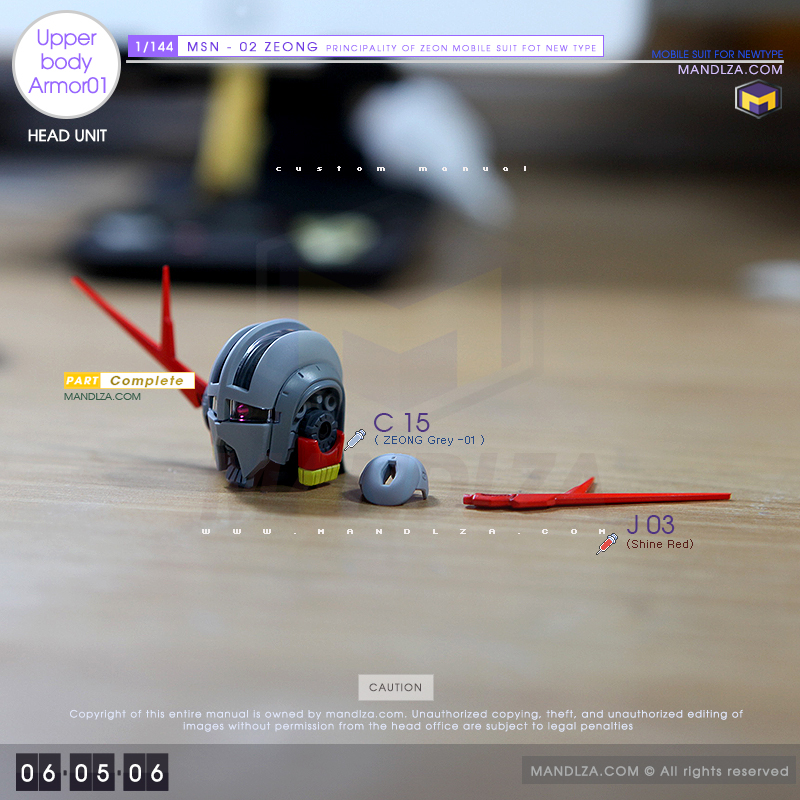 RG] MSN-02 ZEONG Upper Body Armor 02 06-05