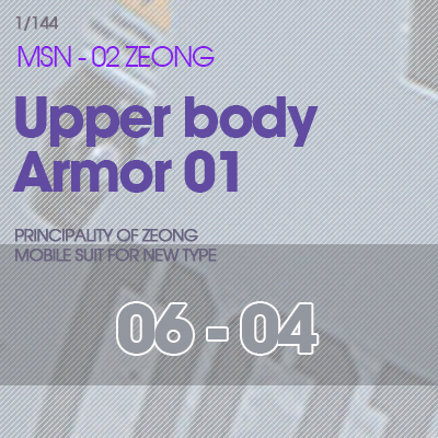 RG] MSN-02 ZEONG Upper Body Armor 02 06-04