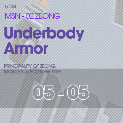 RG] MSN-02 ZEONG Under Body Armor 05-05