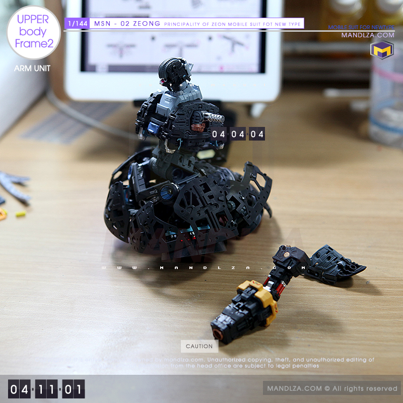 RG] MSN-02 ZEONG Upper Body Frame 04-11