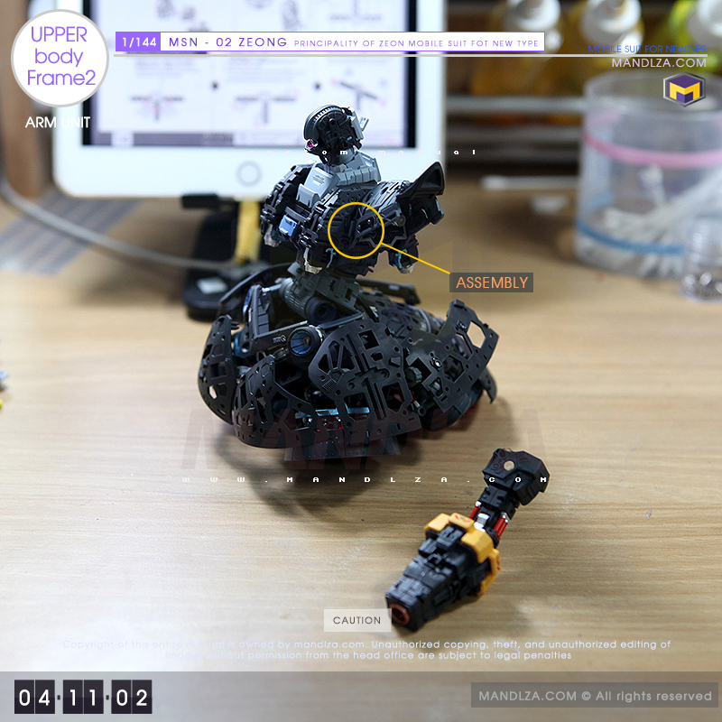 RG] MSN-02 ZEONG Upper Body Frame 04-11