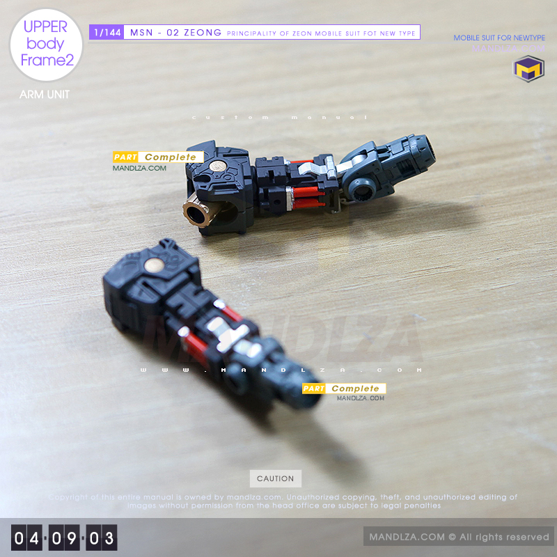 RG] MSN-02 ZEONG Upper Body Frame 04-09