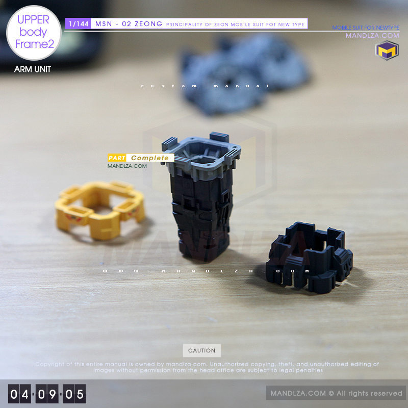 RG] MSN-02 ZEONG Upper Body Frame 04-09