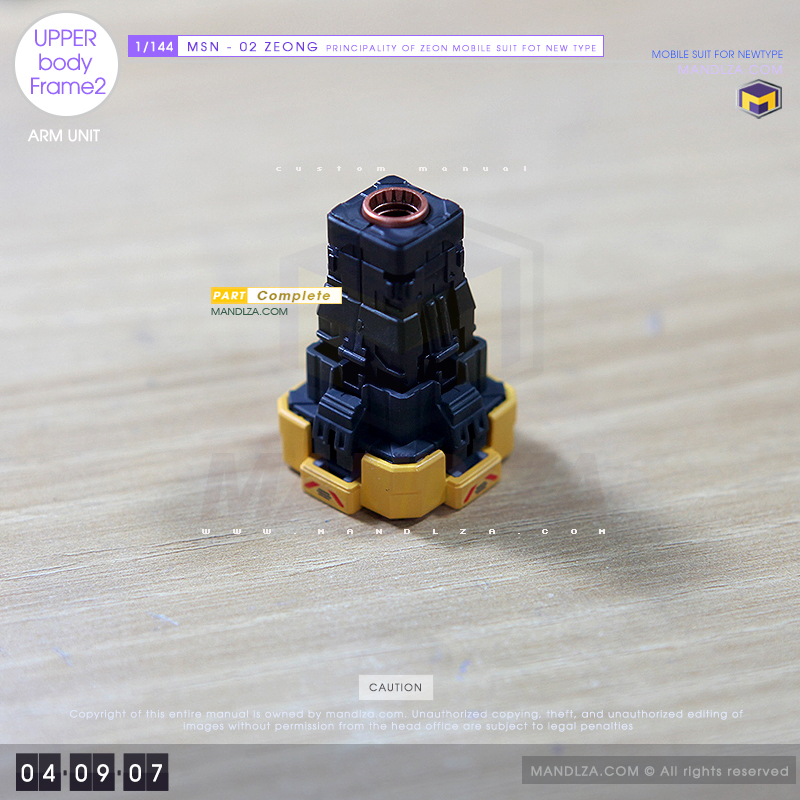 RG] MSN-02 ZEONG Upper Body Frame 04-09