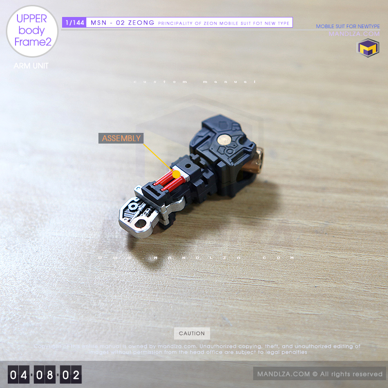RG] MSN-02 ZEONG Upper Body Frame 04-08