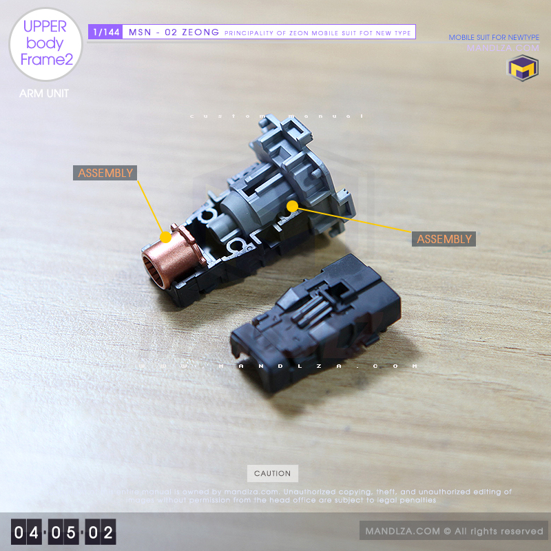 RG] MSN-02 ZEONG Upper Body Frame 04-05