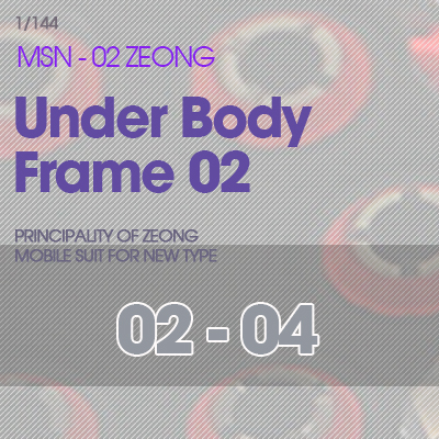RG] MSN-02 ZEONG Under Body Frame 02-04