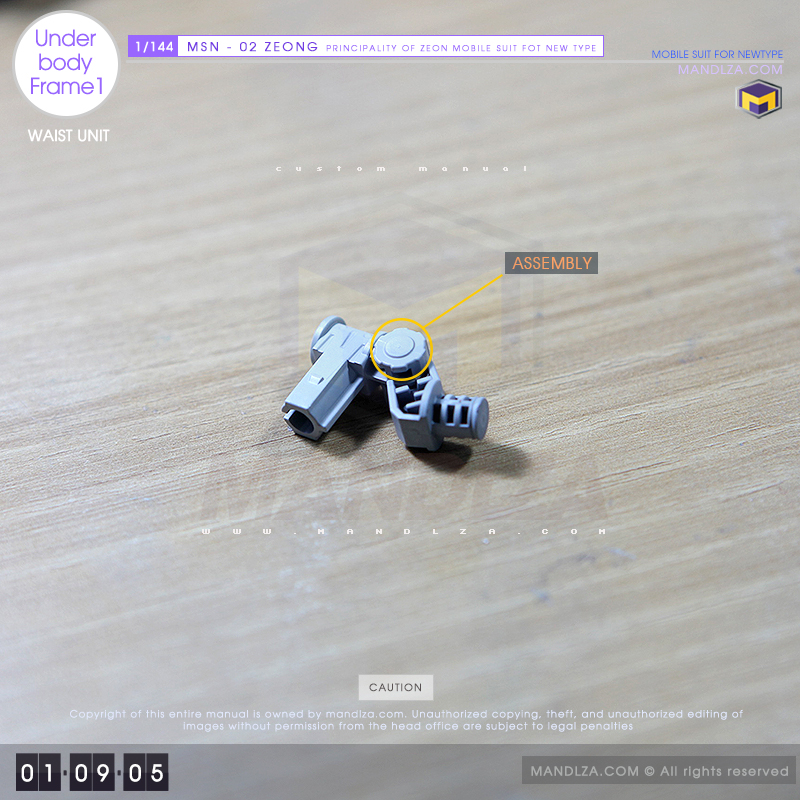 RG] MSN-02 ZEONG Under Body Frame 01-09