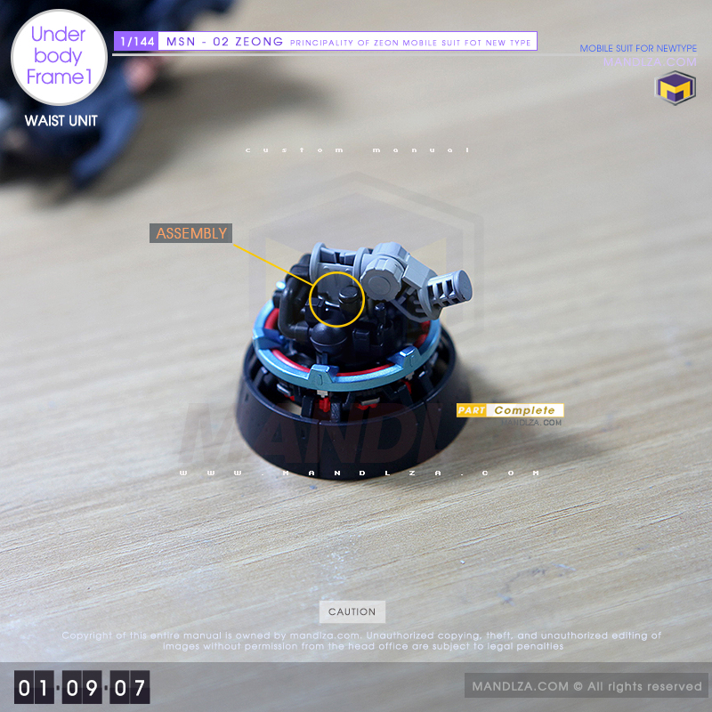 RG] MSN-02 ZEONG Under Body Frame 01-09