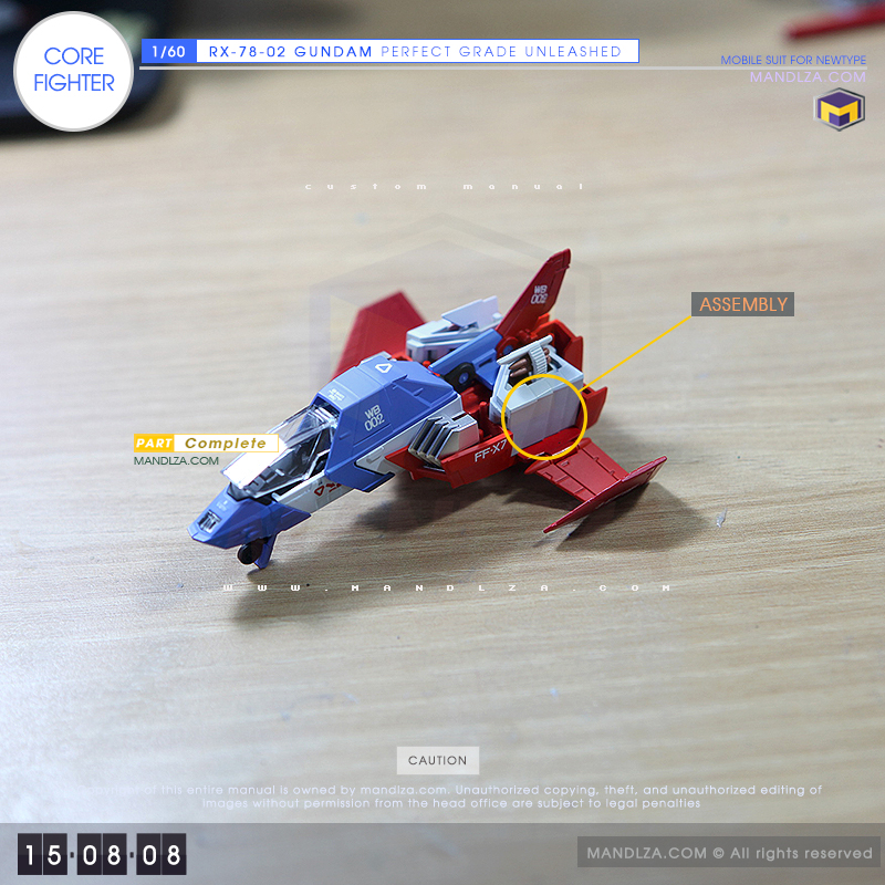 PG] RX-78 UNLEASHED CORE FIGHTER 15-08