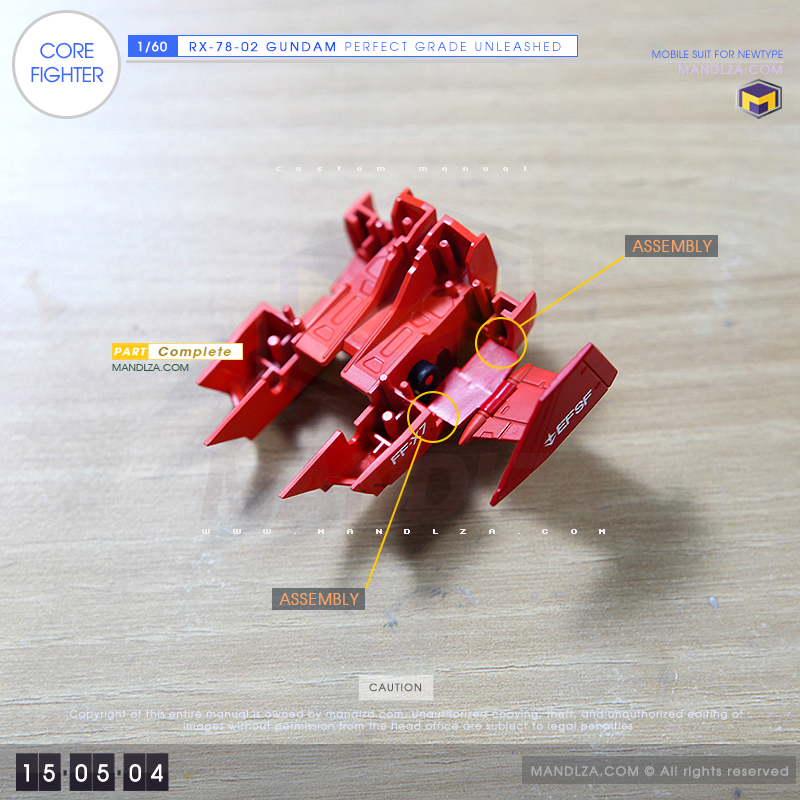 PG] RX-78 UNLEASHED CORE FIGHTER 15-05