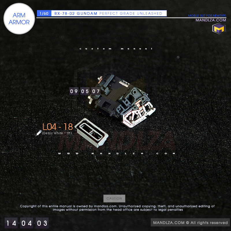 PG] RX-78 UNLEASHED ARM ARMOR 14-04