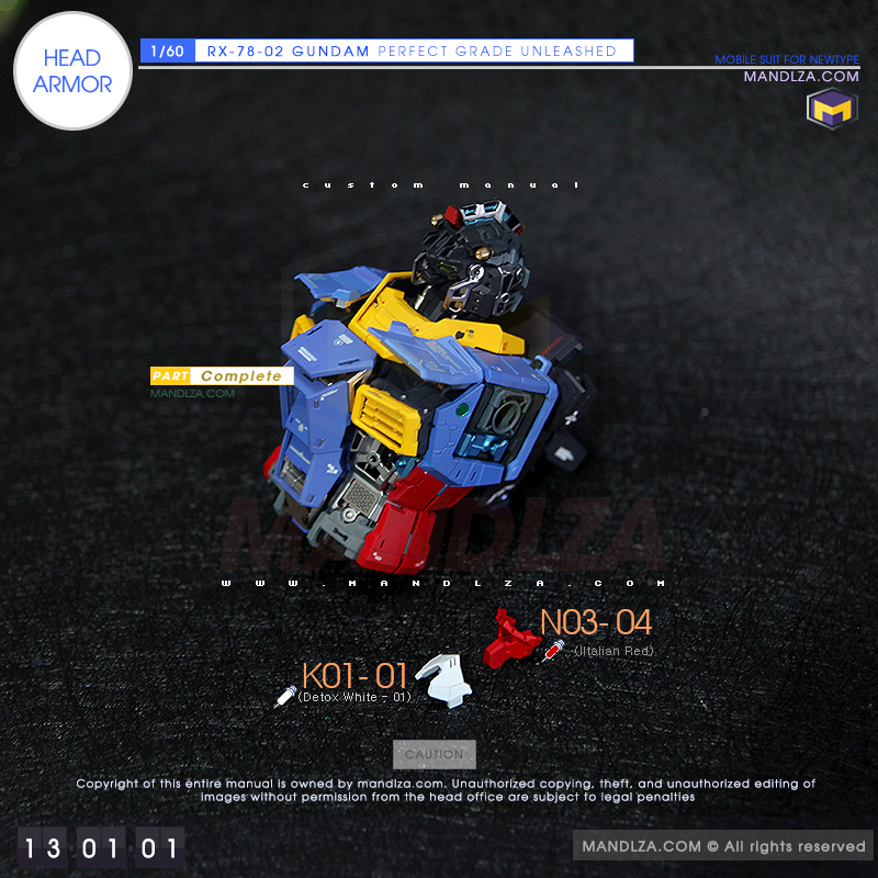 PG] RX-78 UNLEASHED HEAD ARMOR 13-03