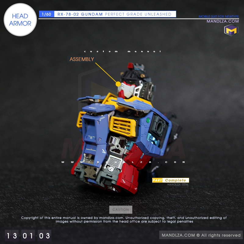 PG] RX-78 UNLEASHED HEAD ARMOR 13-03